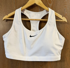 Nike Sports Bra Size XL White Medium Support ...
