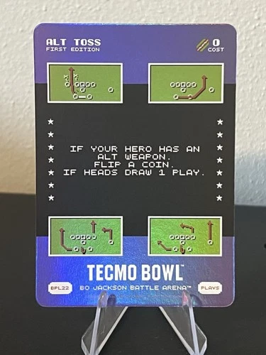 2026 Bo Jackson Battle Arena TECMO BOWL Battlefoil BPL22 Alt Toss