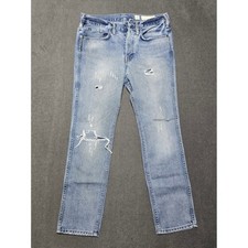 AllSaints Spitalfields Jacks Place Distressed Jeans Mens Size 30 Light Wash
