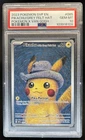 2023 Pokemon X Van Gogh Pikachu With Grey Felt Hat Black Star Promo #085 PSA 10