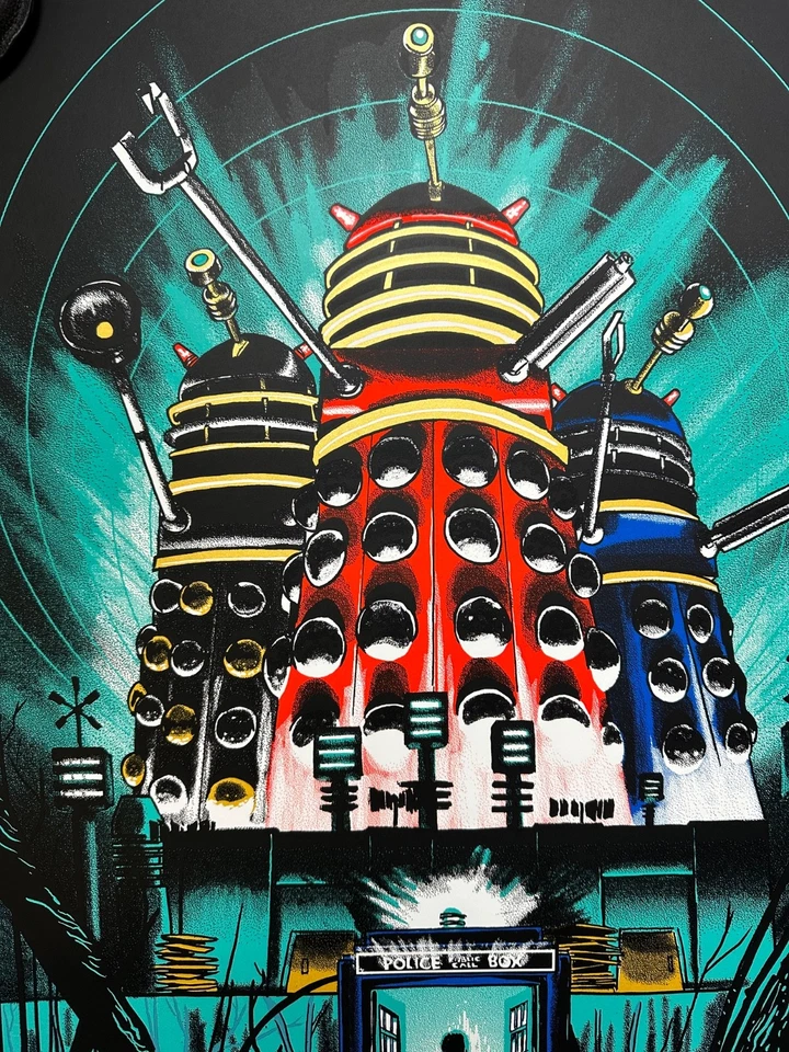 Tim Doyle - Dr. Who & the Daleks Limited Movie Poster Art Print Mondo BNG Signed - Image 2 of 4