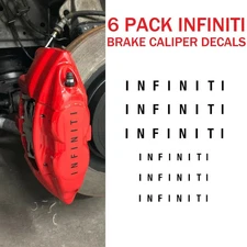 Infiniti Brake Caliper Decal High Temp Sticker Vinyl Akebono Calipers