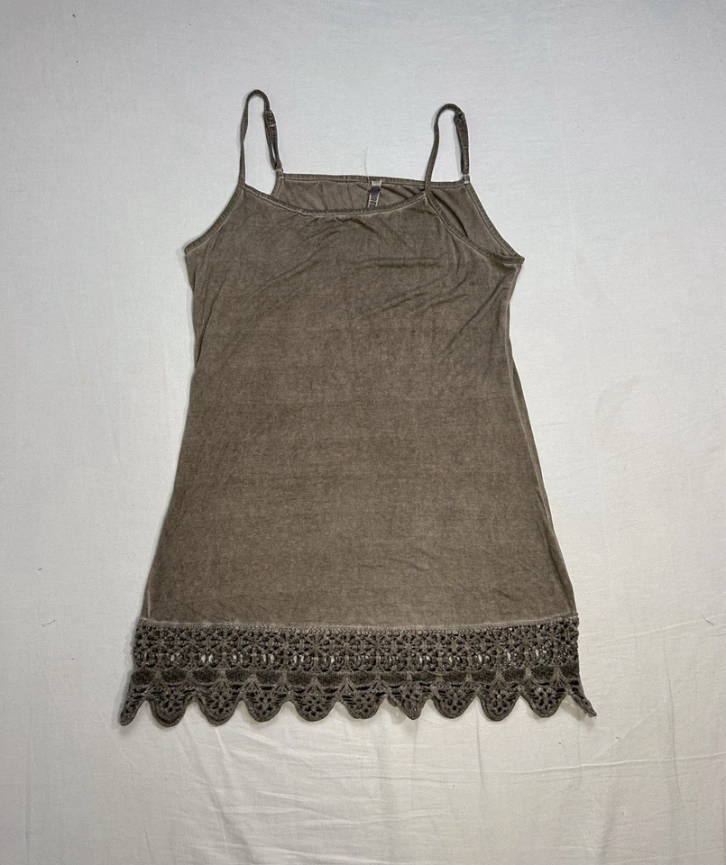 De Colección Boho Y2K Fairycore Babydoll Encaje Camisola Top L Sol Desteñido Estilo Hollister Foto 2 de 4