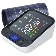 Blood Pressure Monitor - Automatic Machine for Large, Black