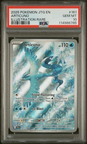Pokemon Articuno Journey Together Illustration Rare #161 PSA 10 Gem Mint