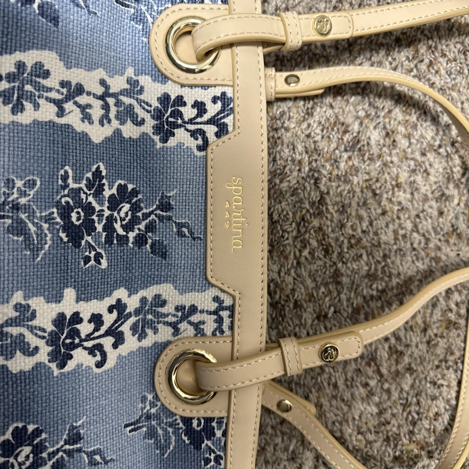 Bolso de mano Spartina 449 Isla azul lino Foto 3 de 4