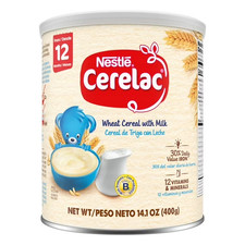 Nestle Cerelac Wheat Cereal with Milk Baby Food, 14.1 oz
