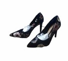 CHRISTIAN SIRIANO Black Floral Pointed Toe High Heel Pump Shoes Size 8 NEW — photo 4