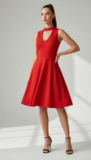 Express Women's Red Dress A-line Size Lg