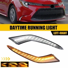 For Toyota Corolla L LE XLE Model 2020-2024 LED Daytime Running Fog Lights DRL