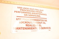 NMC Restricted Area Sign Rigid Plastic 10 x 14 M402RB 