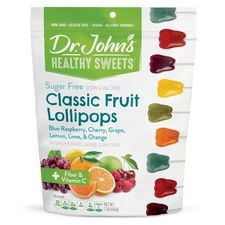 Dr. John’s Sugar Free Candy, Healthy Lollipops with Zero Sugar, Low Calorie S...