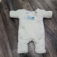 Baby Merlin's Magic Sleepsuit Ivory unisex Small (3-6 Months) 12-18 pounds