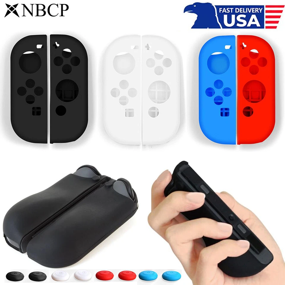 For Nintendo Switch Oled Joy-con Skin Protective Silicone Case Soft Cover Skin - Image 4 of 4
