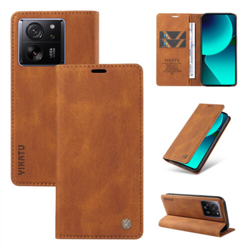 For Redmi and Xiaomi "All" Series Magnetic Leather Flip Stand Card Wallet Case
