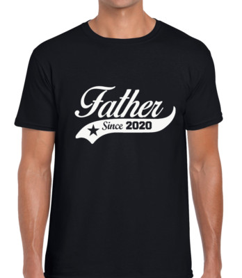 VATER SINCE 2020 HERREN T-SHIRT COOL GESCHENKIDEE FÜR NEUEN VATER NEU VATER TAG TOP
