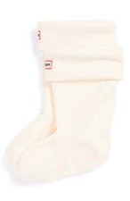 Hunter L26741 Kids Cream Fleece Welly Boot Socks US Size S/8-10