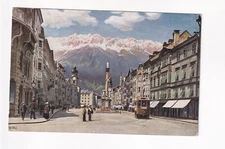 D5166) INNSBRUCK MAria Theresienstraße TRAM Wiedemann's AK 1912