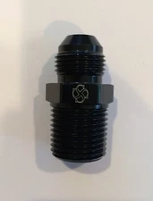 X858 -12AN Flare to 1/2 NPT Adapter AN Fitting BLACK
