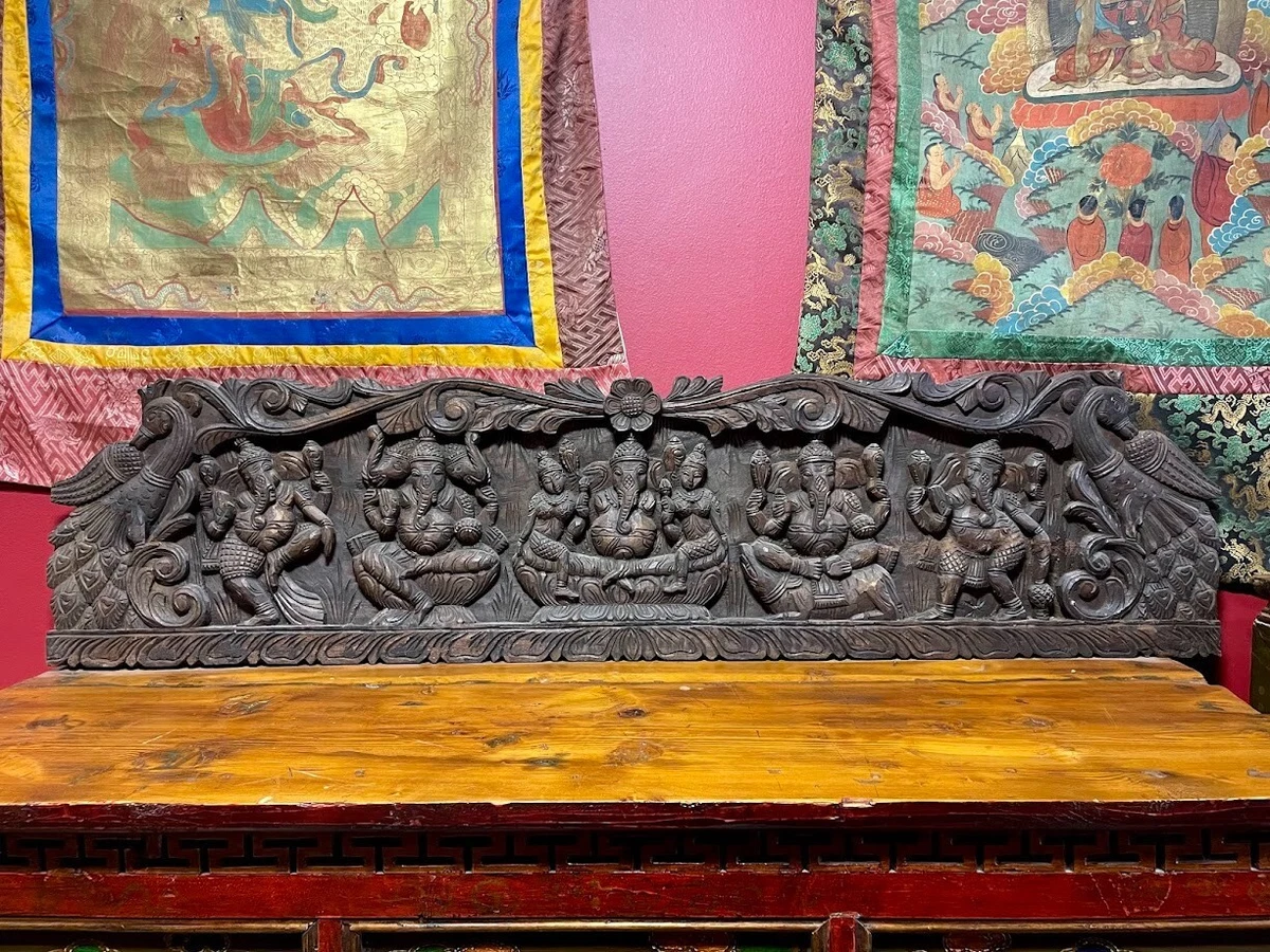 Dark Wood Tone Wooden 1900-1940 Indian Antiques for sale | eBay
