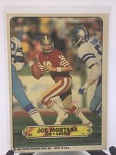Joe Montana 1983 Topps Football Sticker Insert #21 HOF San Francisco 49ers