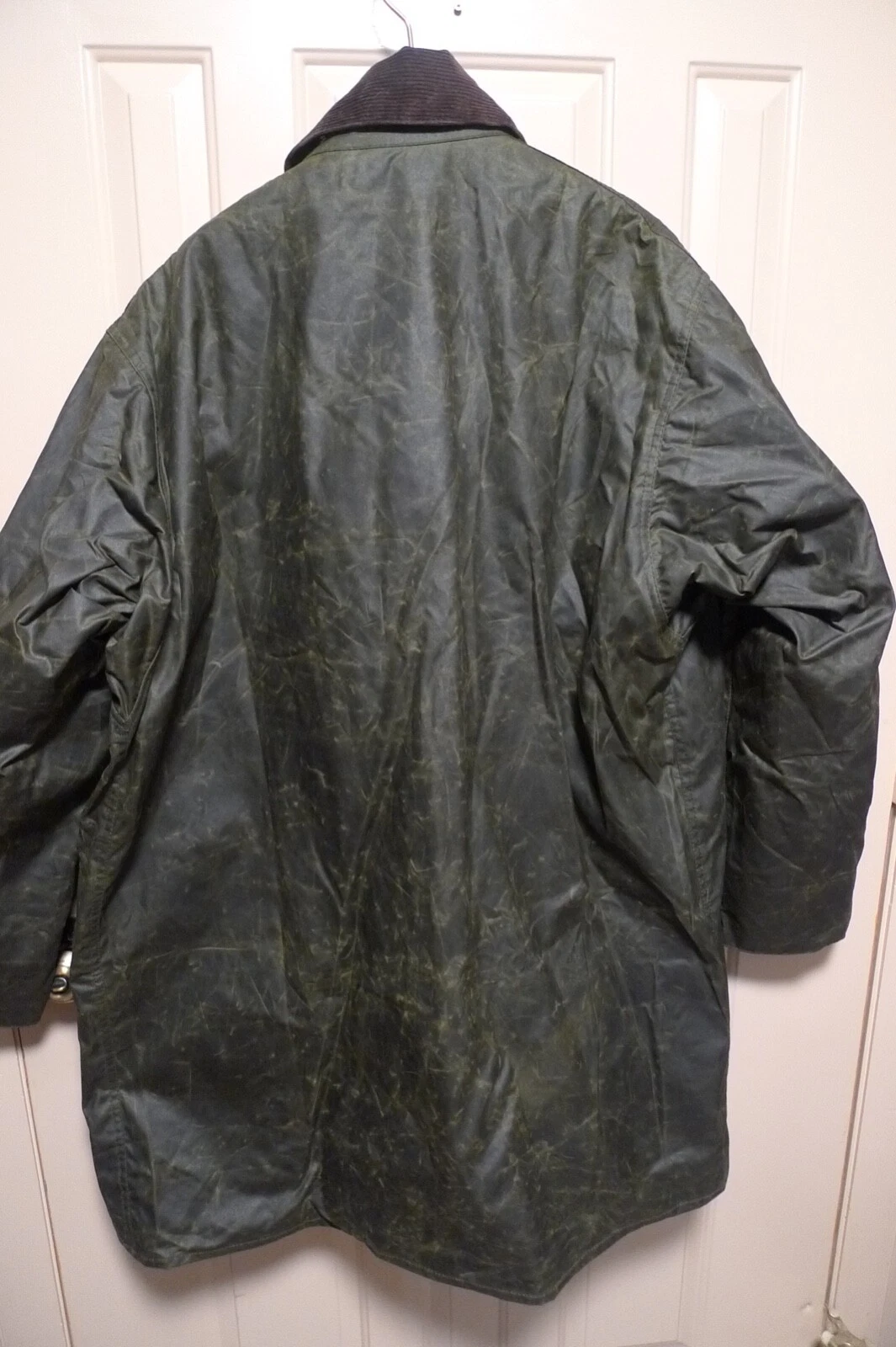 BARBOUR- A200 BORDER WAX COTTON JACKET - SAGE - MADE @ UK - EXCELLENT - 48 image 16