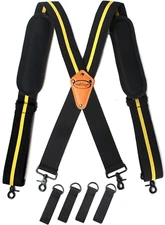Tool Belt Suspenders Tool Harness for Heavy Duty Work Movable Shoulder Pads, Qui
