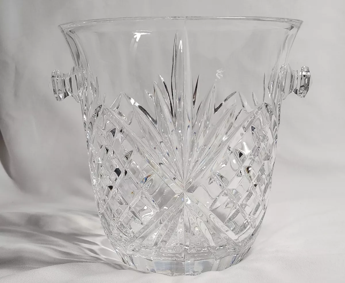 Crystal Champagne Ice Bucket Dublin by Godinger Heavy Lead