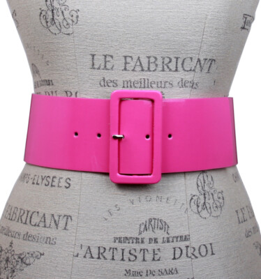 Ladies High Waist Patent Leather Wide Fashion Square Belt | eBay display picture 3