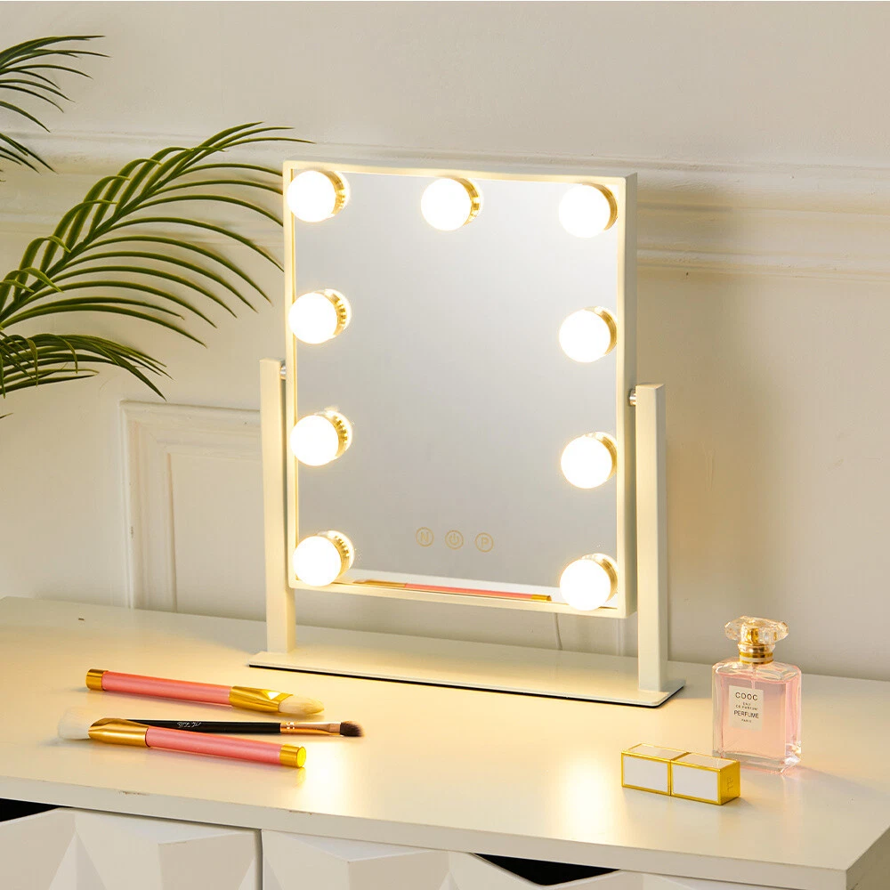 Mirror with 2024 lights around