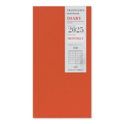 Traveler'S Notebook Refill 2025 A5 Slim Monthly 14481006 (Starting In De...