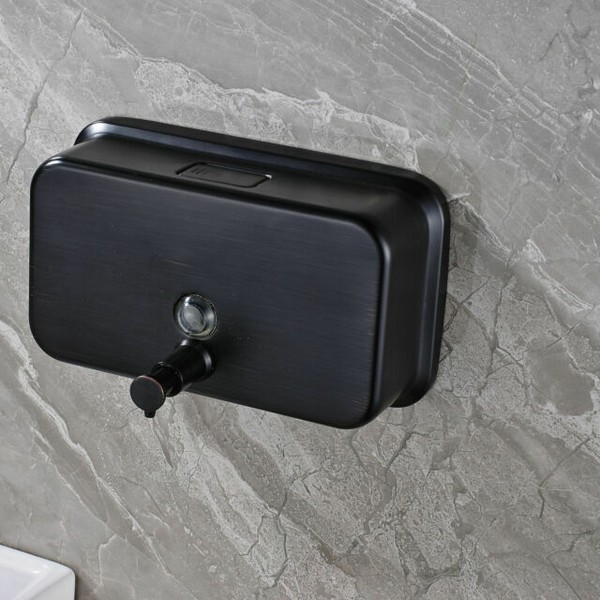 Wall Mounted Oil Rubbed Bronze Soap Dispenser Liquid Shampoo Holder