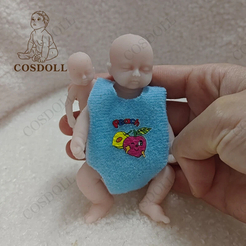 COSDOLL 1,9-3,9 Zoll Mini Silikon Babypuppe Reborn Babypuppe 2PCS/Set Mini Dolls