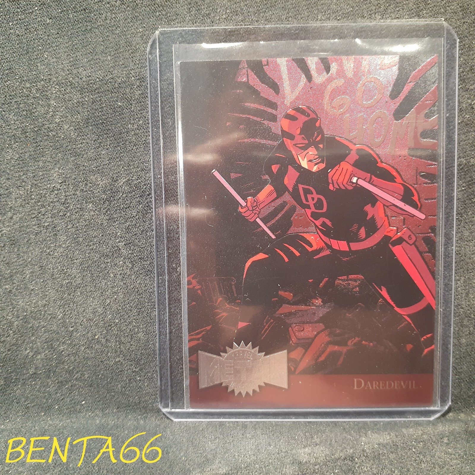 2015 Marvel Fleer Retro 🔥 Metal Blaster Daredevil Insert Card # 10 of 42 - A