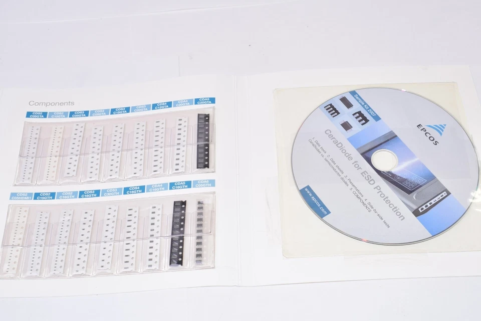 NEW Epcos CeraDiode for ESD Protection Sample Kit W/ CD  - Image 2 of 3