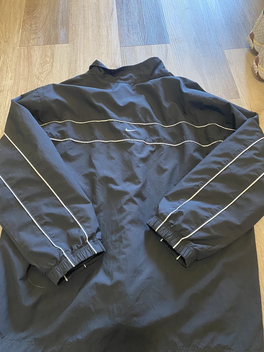 Vintage 90s Y2K Nike Windbreaker Center Check on Back - Size XXL