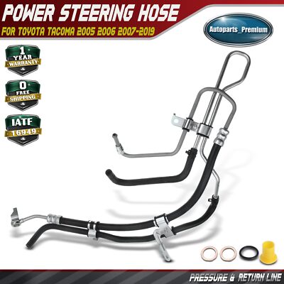 Power Steering Pressure & Return Line Assembly for Toyota Tacoma 05-19 2.7L 4WD