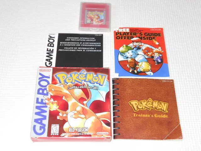 Pokemon Red Box with manual and game Nintendo Gameboy