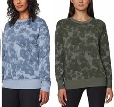 Mondetta Women's Lightweight Active Printed Sweatshirt Top NEW no Tags XS S L