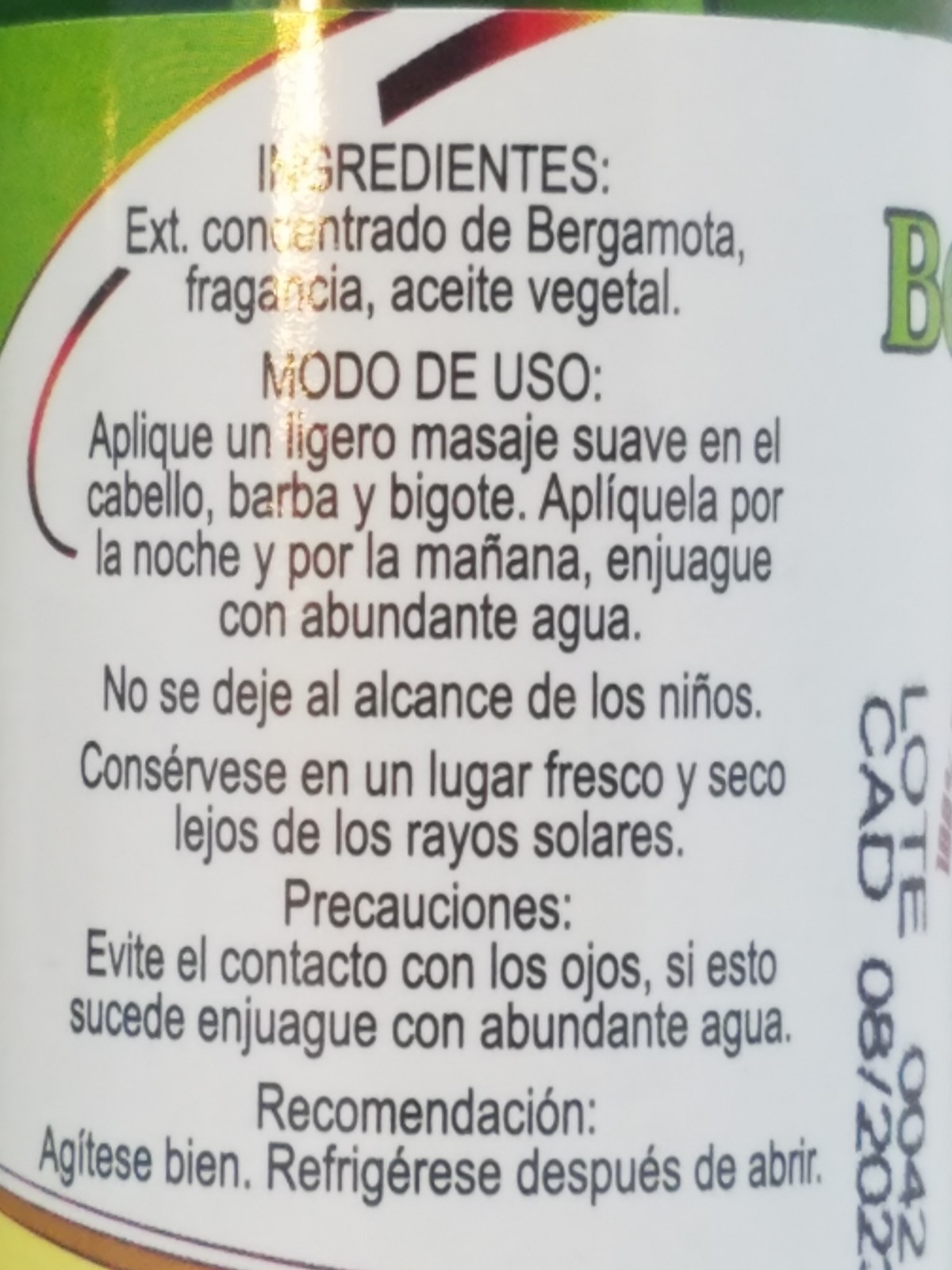2X Shampoo de Bergamota y Batamote Aukar, 500 ml /17.63 FlOz. Shampoo