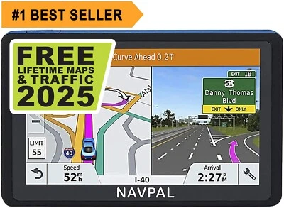 NAVPAL TRUCK SAT NAV GPS NAVIGATION (7 INCH) UK EUROPE EDITION 2025
