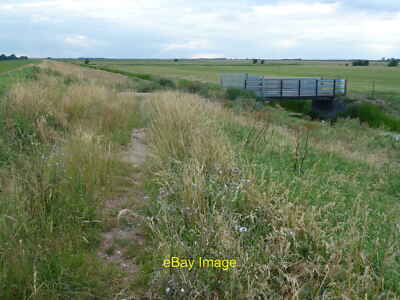 Photo 6x4 Ramp down The South Bank - The Nene Washes Ring's End ... c2016