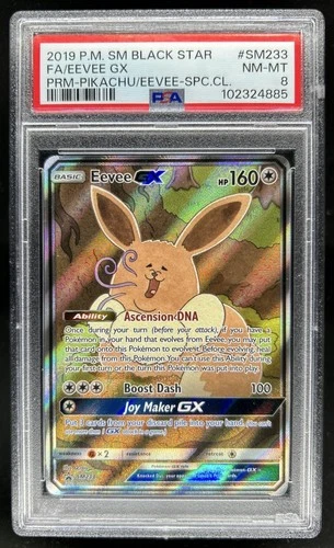 2019 Pokemon SM Black Star Promos Eevee #SM233 PSA 8