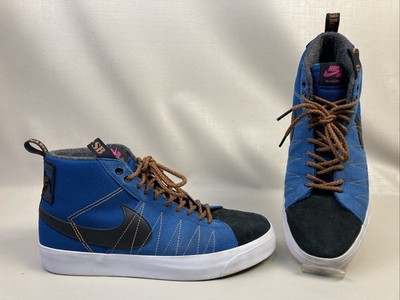 Nike SB Zoom Blazer Mid PRM 'Acclimate Pack' Blue Skate Shoes Sneaker Mens Sz 9