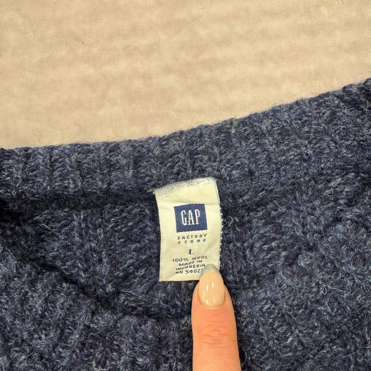 Gap Knitted Jumper patterned pullover chunky knit… - image 4