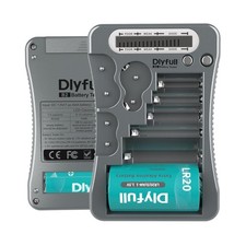 Batterietester Digital AA AAA 9V Knopfzellen Universal Batterietester Grau