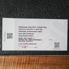 Ticket Swansea City v Hull City 2023 / 2024 Championship 