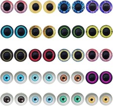 100pcs 6mm Flatback Glass Cabochon Eyes for Crafts DIY Sculptures