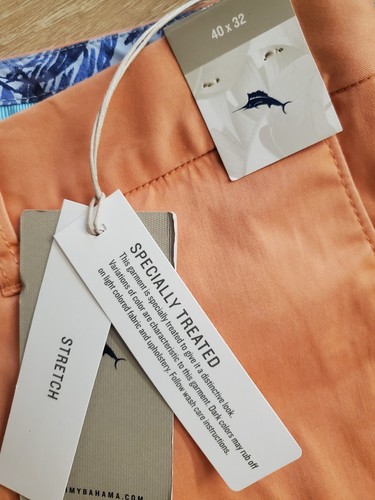 Tommy Bahama Boracay Stretch Flat Front Chino Serape 40x32 NWT - $138 - Picture 3 of 6