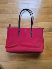 Ralph Lauren Women's Red Sholder Tote  Bag